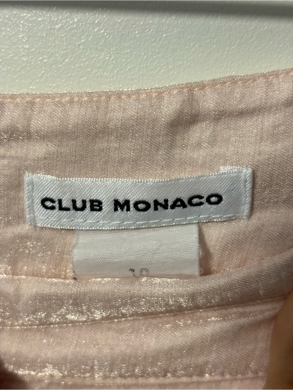 Club Monaco Women’s Pale Pink Pleated Shorts size 10 - Picture 4 of 6